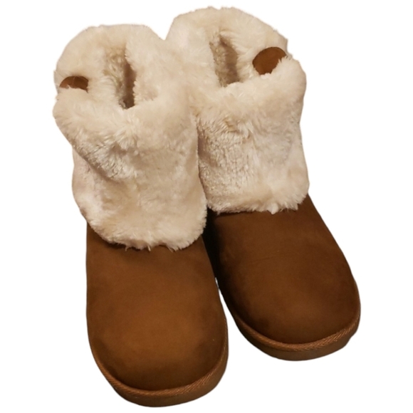 NIB Arizona Jean Co Size 10 Medium Az Impala Chestnut Suede Never Worn Warm - Picture 2 of 11